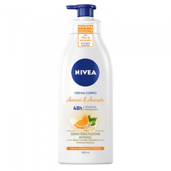 Nivea Arancio e Avocado Crema Corpo Idratante Energizzante 48h Pelle Nivea Arancio e Avocado Crema Corpo Idratante Energizzante 48h Pelle