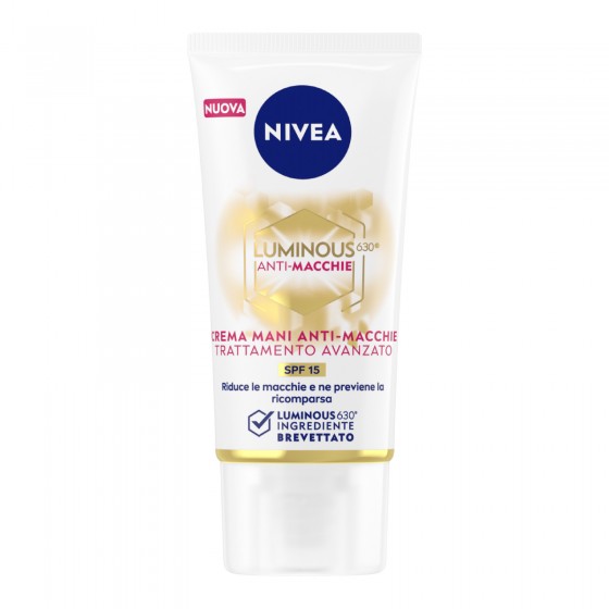 Nivea Luminous 630 Crema Mani Anti Macchie Trattamento Avanzato con Nivea Luminous 630 Crema Mani Anti Macchie Trattamento Avanzato con