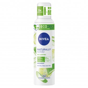Nivea Naturally Good Bio Aloe Vera Deodorante Spray Naturale 24h -