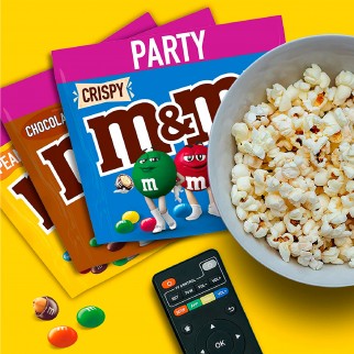 M&M's Party Confetti al Cioccolato - Box con 3 Gusti Assortiti