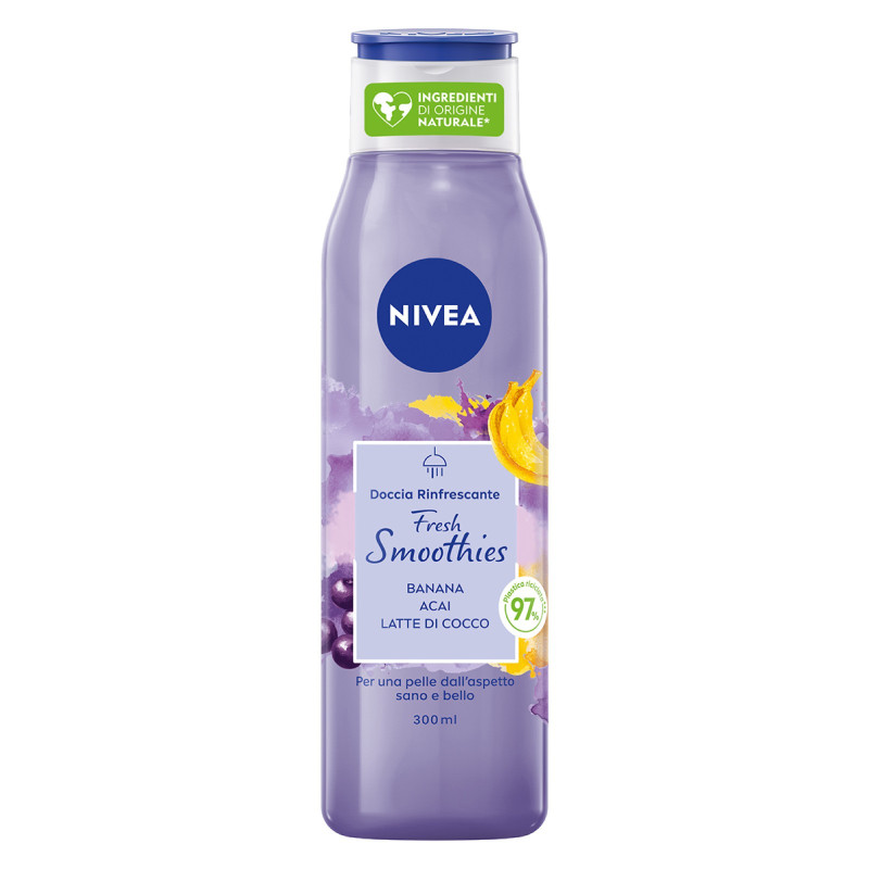 Nivea Fresh Smoothies Doccia Rinfrescante con Banana Acai e Latte di Nivea Fresh Smoothies Doccia Rinfrescante con Banana Acai e Latte di