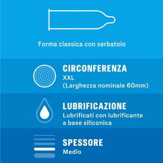 Preservativi Durex Comfort XXL Extra Large Extra Lunghi - Confezione