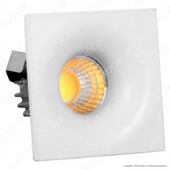 V-Tac VT-1123 SQ Faretto LED da Incasso Quadrato 3W COB - SKU 5108 /
