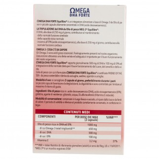 Equilibra Benessere Vista Cuore Cervello Integratore Omega DHA Forte