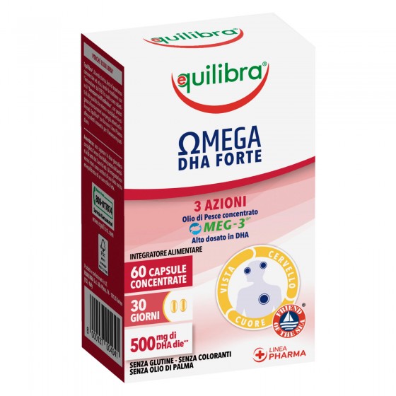 Equilibra Benessere Vista Cuore Cervello Integratore Omega DHA Forte Equilibra Benessere Vista Cuore Cervello Integratore Omega DHA Forte
