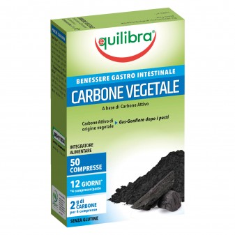 Equilibra Benessere Gastrointestinale Carbone Vegetale - Confezione da 50...