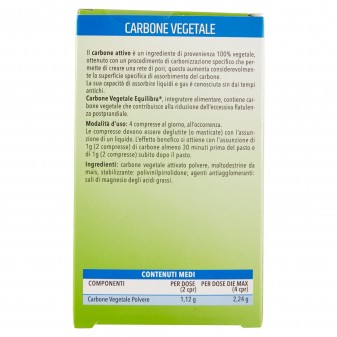 Equilibra Benessere Gastrointestinale Carbone Vegetale - Confezione