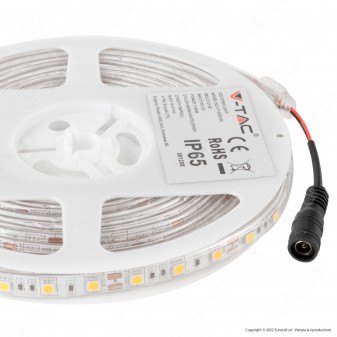 V-Tac VT-5050-60 Striscia LED Flessibile 55W SMD Monocolore 60 LED/metro IP65...