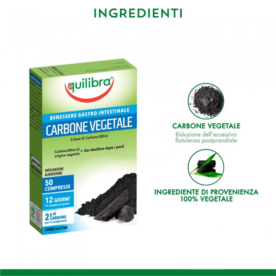 Carbone Vegetale Equilibra 50 Compresse