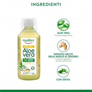 Equilibra Integratore per la Depurazione Digest Aloe Vera con