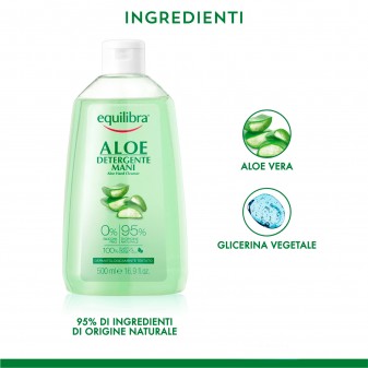 Equilibra Aloe Detergente Mani Rinfrescante ed Idratante - Flacone da