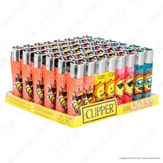 Clipper Large Fantasia Sunny Smile - Box da 48 Accendini [TERMINATO]