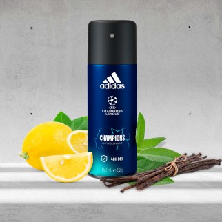Adidas Uefa Champions League Deodorante Spray Uomo 48H - Flacone da