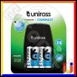 Uniross Compact 9V Caricabatterie + 4 Pile Stilo AA 1800 Series