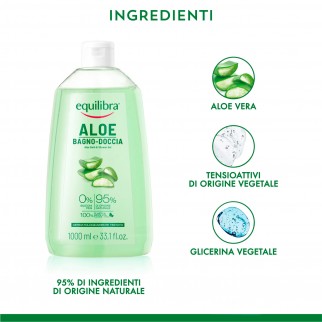 Equilibra Aloe Bagno-Doccia Gel Doccia Purificante ed Idratante -