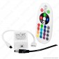 V-Tac Controller per Strisce LED RGB 4 Pin con Telecomando 24 Tasti - SKU 3625