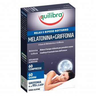 Equilibra Integratore per il Relax e il Riposo Melatonina+Griffonia -...
