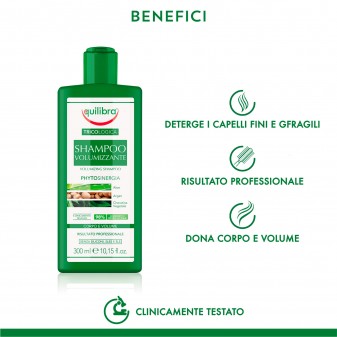 Equilibra Tricologica Shampoo Volumizzante Phytosinergia Aloe Argan