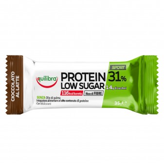 Equilibra Integratore per lo Sport Protein 31% Low Sugar Barretta