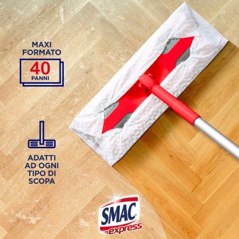 Smac Express Cattura Polvere 10+ Panni Multiuso - Confezione da 40