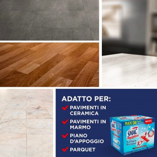 Smac Express Cattura Polvere 10+ Panni Multiuso - Confezione da 40