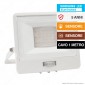 V-Tac VT-138S-1 Faro LED Floodlight 30W SMD IP65 Chip Samsung Sensore di Movimento e Crepuscolare - SKU 20298 / 20299 / 20300