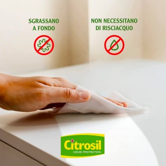 Citrosil Salviette Multisuperfici Igienizzanti con Vere Essenze di