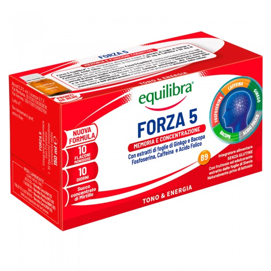 Equilibra Integratore per la Memoria e la Concentrazione Forza 5 Equilibra Integratore per la Memoria e la Concentrazione Forza 5