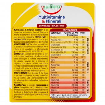 Equilibra Integratore Multivitamine&Minerali per il Benessere