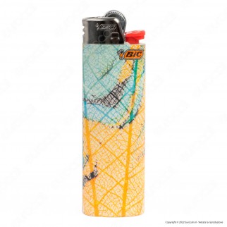 Bic Maxi J26 Accendino Grande Fantasia Leaves - Serie da 5 Accendini