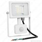 V-Tac VT-4810 PIR Faretto LED 10W Ultra Sottile Slim con Sensore Colore Bianco - SKU 5746 / 5747 / 5748 [TERMINATO]