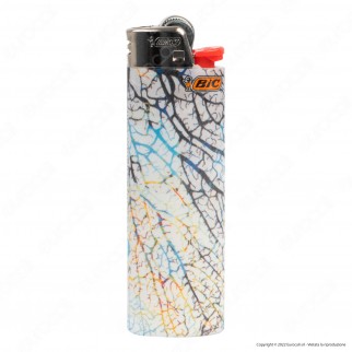 Bic Maxi J26 Accendino Grande Fantasia Leaves - Serie da 5 Accendini