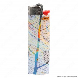 Bic Maxi J26 Accendino Grande Fantasia Leaves - Serie da 5 Accendini