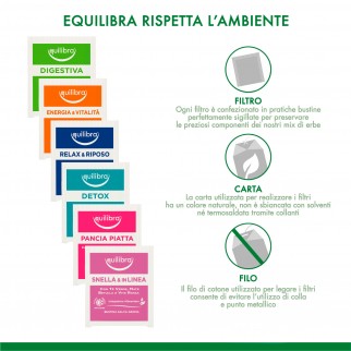 Equilibra Cofanetto Collection 10 Filtri di 6 Tipologie di Tisane -
