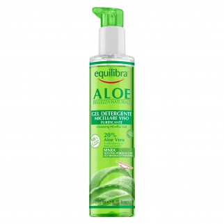 Equilibra Aloe Gel Detergente Micellare Viso Purificante Delicato con