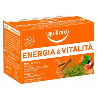 Equilibra Tisana Energia e Vitalità contro la Stanchezza con Mate e