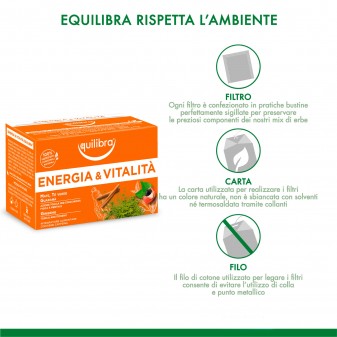 Equilibra Tisana Energia e Vitalità contro la Stanchezza con Mate e