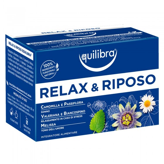 Equilibra Tisana Relax e Riposo per il Sonno e il Rilassamento con Equilibra Tisana Relax e Riposo per il Sonno e il Rilassamento con