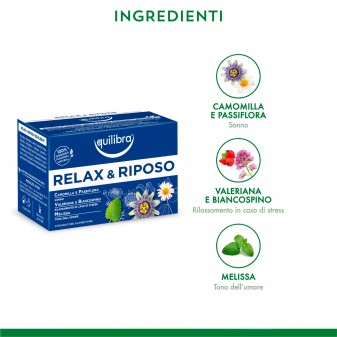 Equilibra Tisana Relax e Riposo per il Sonno e il Rilassamento con