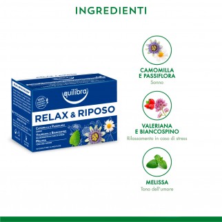 Equilibra Tisana Relax e Riposo per il Sonno e il Rilassamento con