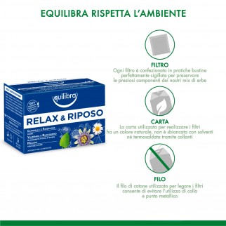 Equilibra Tisana Relax e Riposo per il Sonno e il Rilassamento con