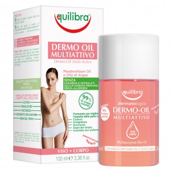 Equilibra Dermo Oil Multiattivo per Viso e Corpo con Meadowfoam Oil