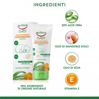 Equilibra Baby Pasta Protettiva con Ossido di Zinco 10% - Flacone da