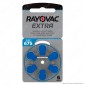 Rayovac Extra Misura 675 - Confezione 6 Batterie per Protesi Acustiche