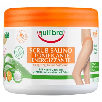 Equilibra Scrub Salino Tonificante Energizzante Azione Esfoliante per il...