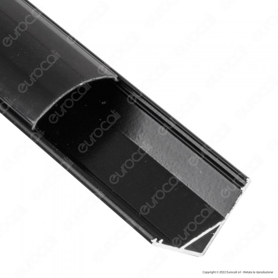 V-Tac VT-8109 Profilo Angolare in Alluminio Nero per Strisce LED V-Tac VT-8109 Profilo Angolare in Alluminio Nero per Strisce LED