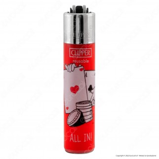 Clipper Micro Accendino Piccolo Fantasia Game Hands - Box da 48