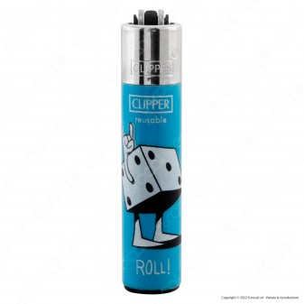 Clipper Micro Accendino Piccolo Fantasia Game Hands - Box da 48