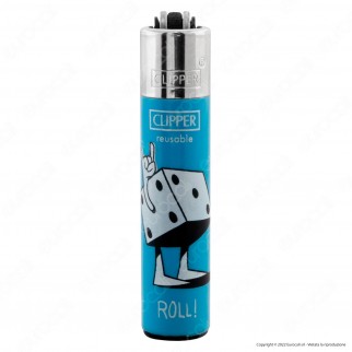 Clipper Micro Accendino Piccolo Fantasia Game Hands - Box da 48