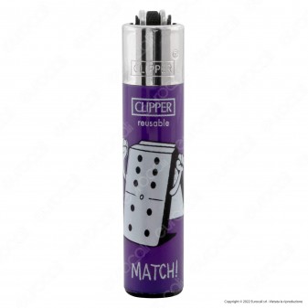Clipper Micro Accendino Piccolo Fantasia Game Hands - Box da 48